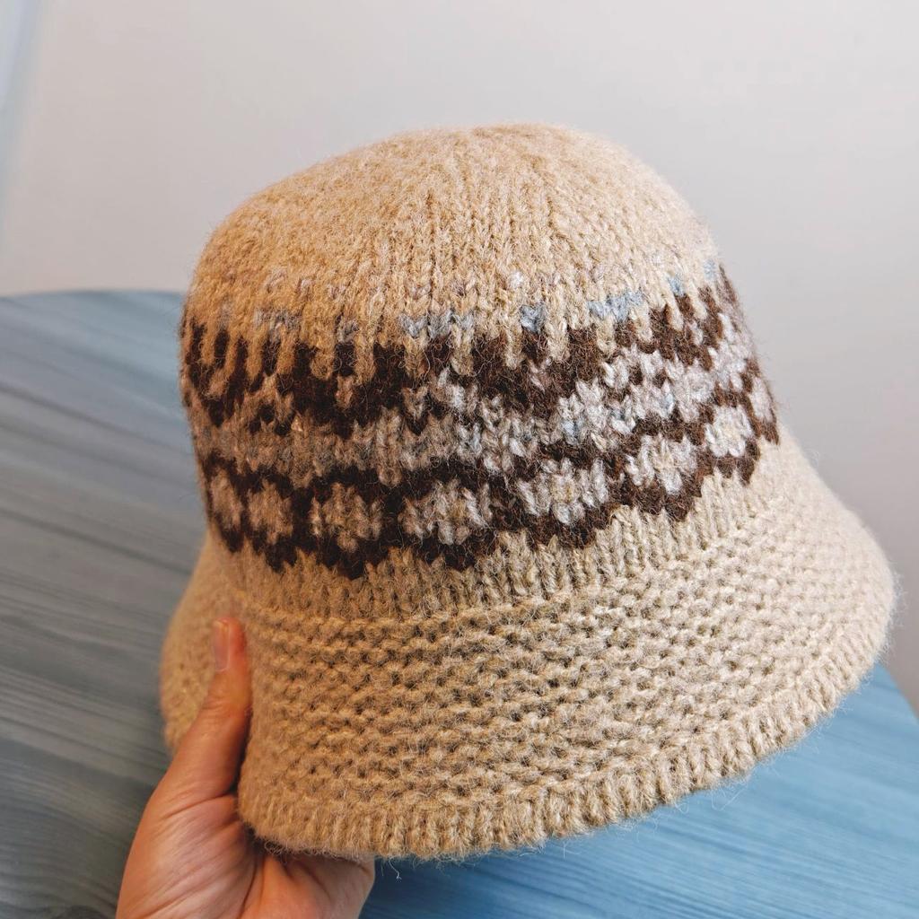 Female Knitting Bucket Hats Harajuku Bucket Hat Fishing Outdoor Panama Hip Hop Cap Men's  for Fisherman Caps Women