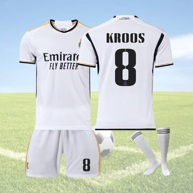 2324 Real Madrid Football Shirt With Vinicius Junior Modric And Benzema Polyester Fiber Material