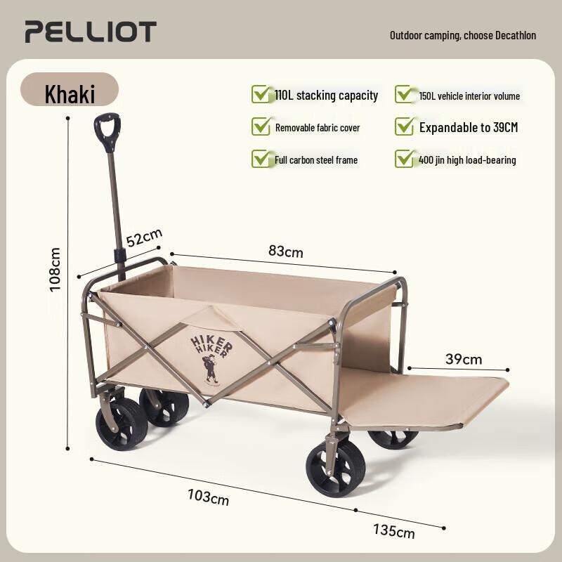 Pelliot Portable Folding Camping Cart
