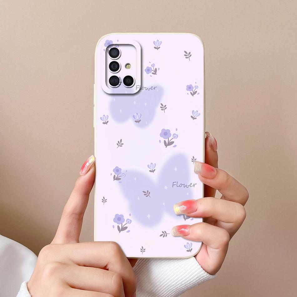 For Samsung Galaxy A51 A71 A31 Phone Case Cartoon Full Protection Cases For Samsung A 51 71 31 Soft Liqiud Silicone Back Cover