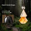 Car Perfume Pendant: Long-lasting Light Fragrance Essential Oil with Hanging Glass Bottle and Wooden Lid