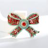 Palace Style Vintage Ribbon Bowknot Crystal Brooch Badges For Women Men Retro Middle Design Bow Drip Oil Pin Corsages Buckles
