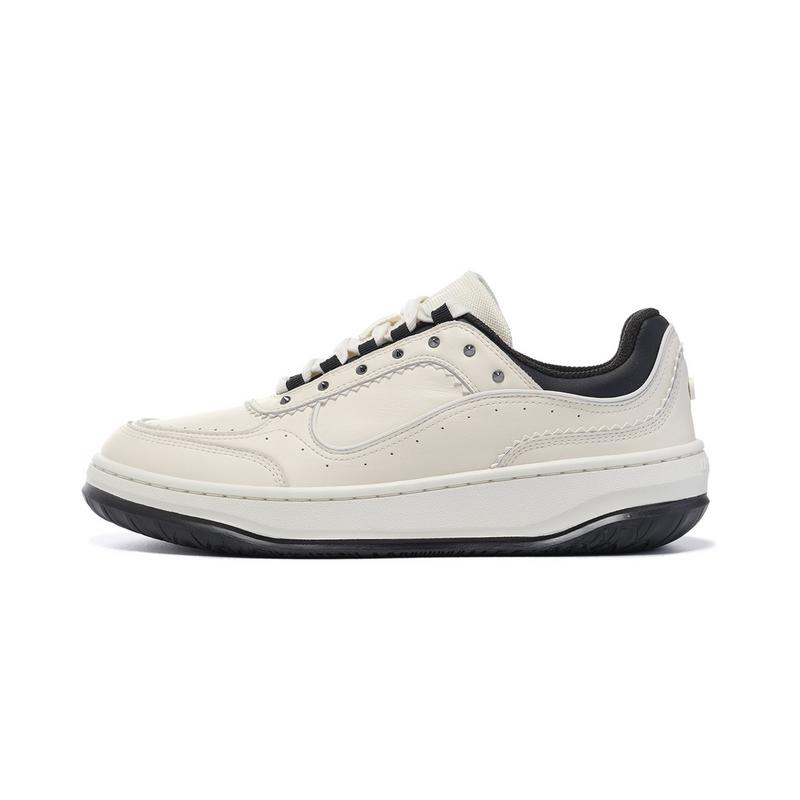 

Li-Ning 1990 Leather Heart Dance Soft Comfortable Non-Slip Wear-Resistant Low-Top Sneakers Women sneaker Off-White Black ALHU048-4 38⅓