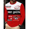 Men'S Casual Long-Sleeve T-Shirt - Made of Polyester Knit Fabric, Featuring a Round Neck, Regular Fit, Ideal for Everyday Outdoor Leisure Wear