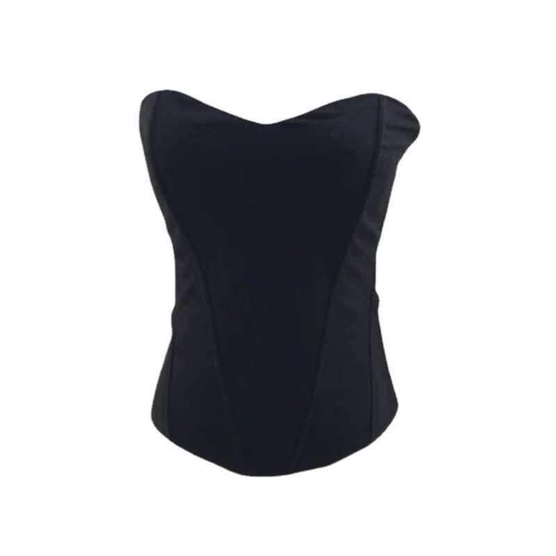 Fish Bone Corset Tops for Women, Bustier Shapewear Gerie, Lace Waist Push Up