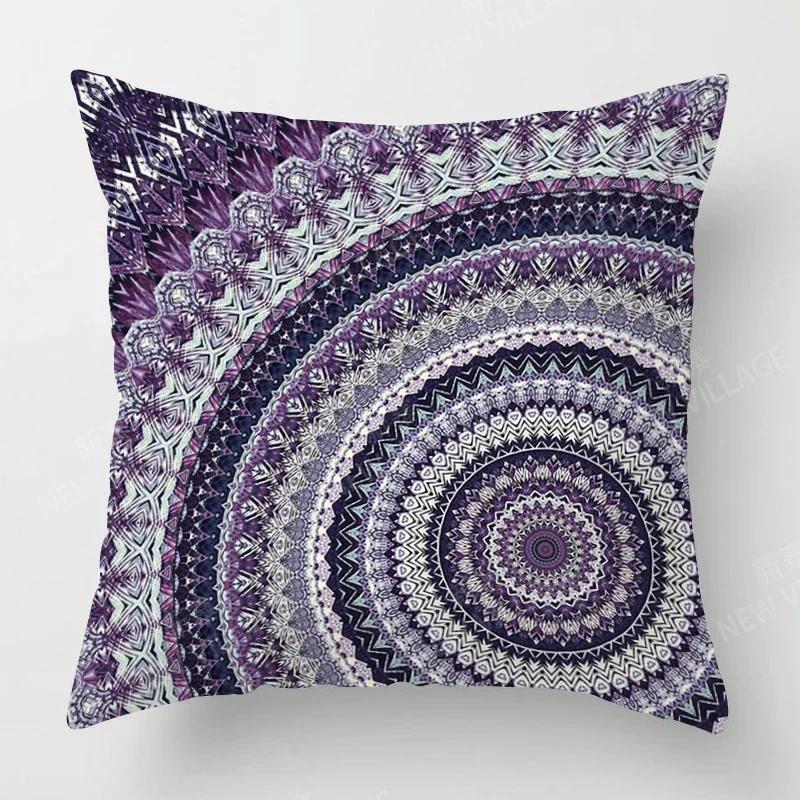 Fall Home Decor Autumn Living Room Throw Pillow Cover Sofa Boho Cushion Cover Mandala