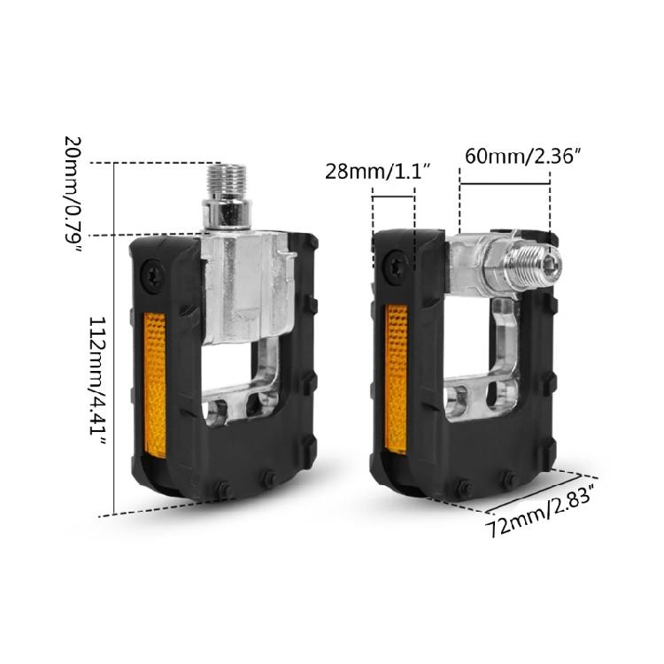 Folding Bike Pedals Non-Slip Cycling Pedals for Road Bike, Mountain Bike