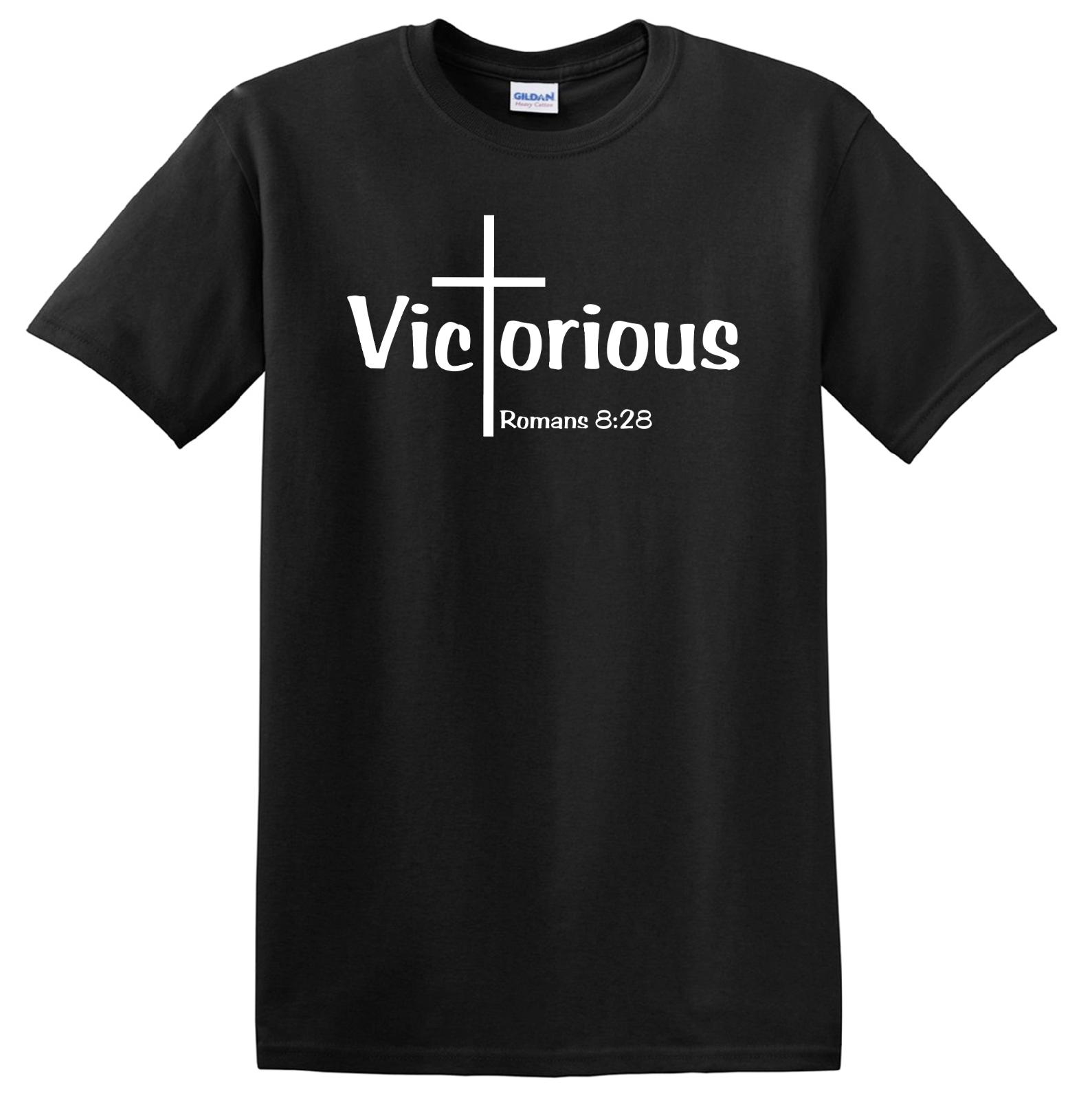 VICTORIOUS T-SHIRT - S - 6XL - Christ Christian God Romans XXXXL