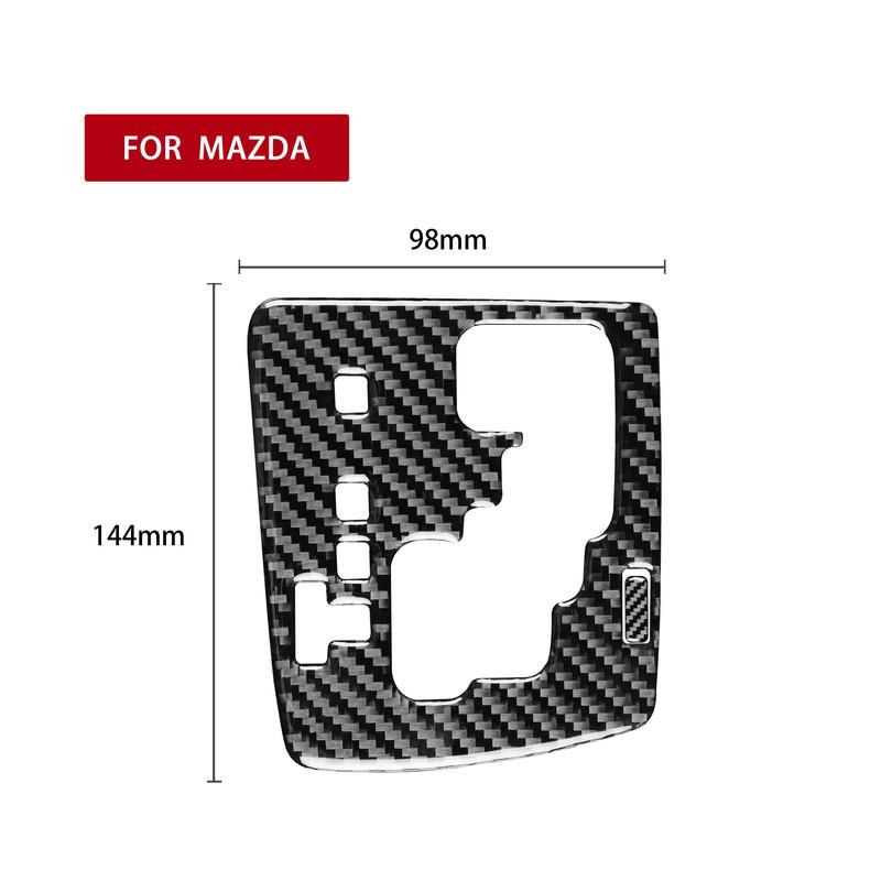 For Mazda 3 Axela Mazdaspeed 3 2010—2013 Carbon Fiber Console Inner Gear Shift Panel Car Accessories Interior Cover Trim Sticker