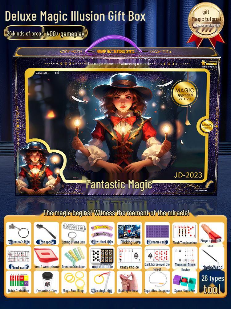 Children's Magic Tricks Gift Box Set for Boys and Girls - 2025 Children's Day