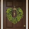 Sustainable Heart Bell Christmas Garlands Portable Safe Holiday Wreath Durable Indoors Festival Decors