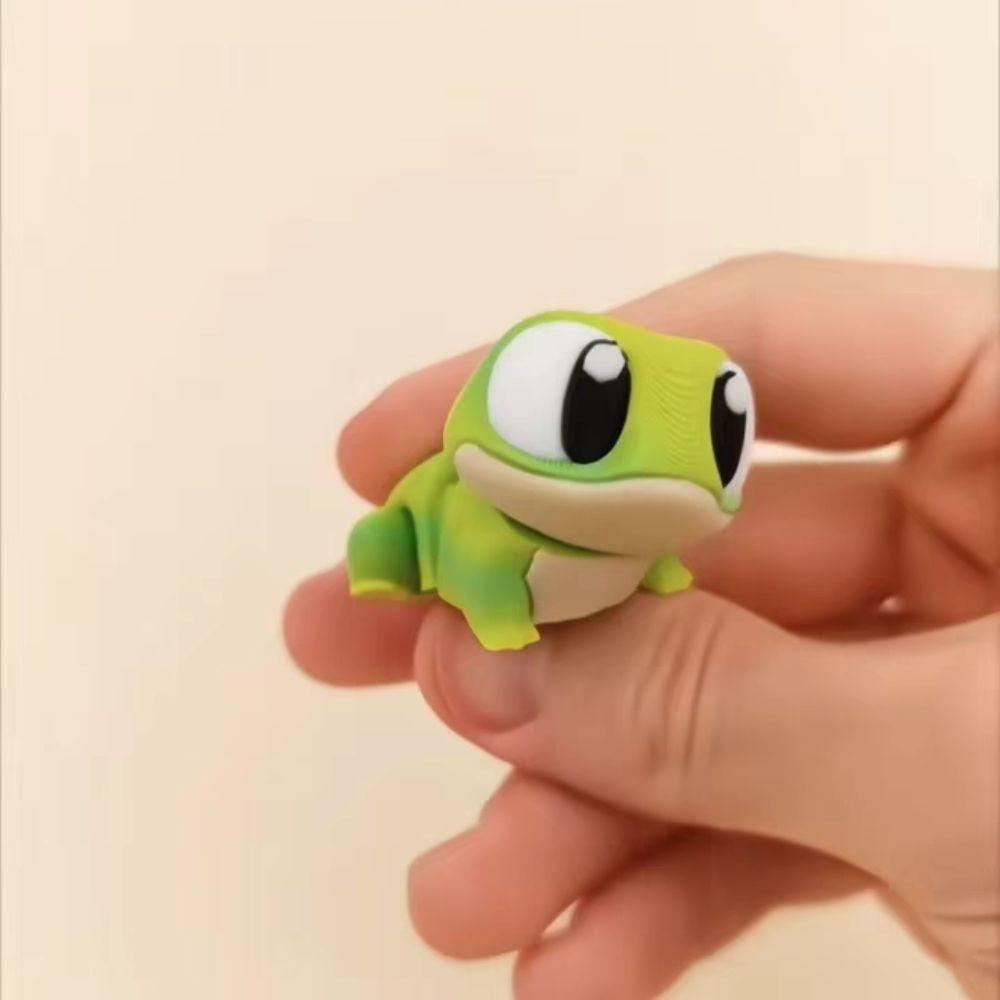Collection Simulation Gecko Frog Model Joint Movable Frog Animals Ornaments  Computer Ornament