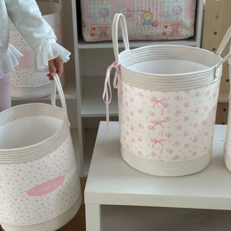 Stylish Fabric Clothes Bin With Reinforced Structure For Dorm Apartment Or Nursery Arrangement