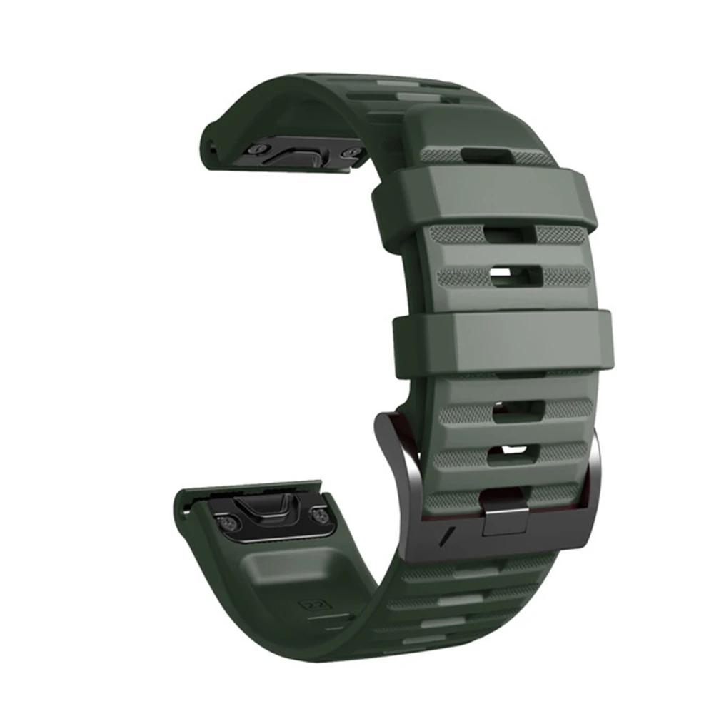 For Garmin Tactix 7 Pro Delta Descent/Quatix 7/6/5 Sapphire/7X Solar Strap Fenix 7X Silicone Correa 22mm 26mm Quickfit Watchband