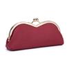 Elegant Leather Glasses Case Compact Kiss Buckle Case New Sunglasses Storage Bag  Travel