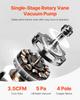 3.5 CFM HVAC Single Stage Rotary Vane Vacuum Pump and Manifold Gauge Kit Compatible with R134a, R22, R12, and R502 Refrigerants