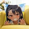 pc Nagatoro Hayase Anime World Various Sizes Square Pillow Case For Car Home Bedchamber Decor