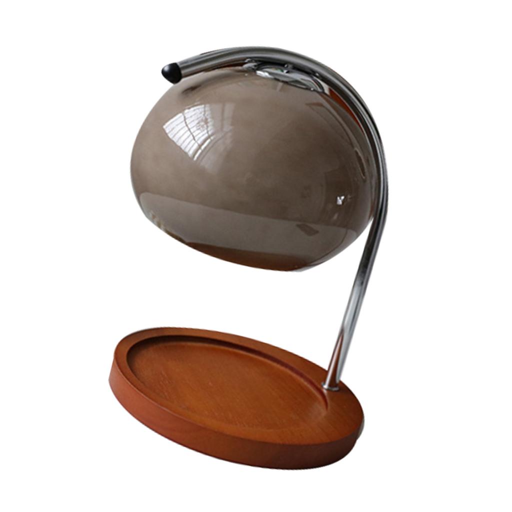 Aroma Wachs Schmelzen Lampe Retro Holz Lagerung Tablett Glas Kerze Wärmer Lampe Schlafzimmer Nacht Ambient