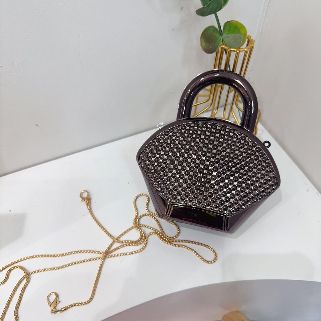 Acrylic Bag Fashion Shoulder Bag Beads Shell Messenger Mini Bag Children'S Bag Handbag