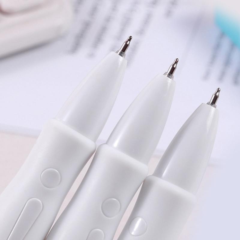 5/12 Pcs Retractable Gel Pen Smooth Writing Tool Black Ink Gel Ink Pen with Comfortable Grip For Students