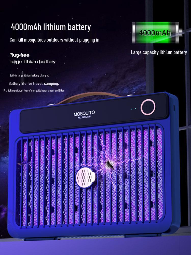 2025 Electric Shock Mosquito Killer Lamp - Portable Outdoor, Wall-Mounted, or Handheld Option