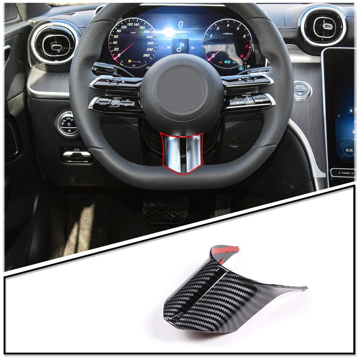 For Benz C-Class W206 -23 ABS Carbon fiber Steering Wheel U Type Cover Trim