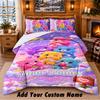 Care Bears Custom Name 3Pcs Bedding Set 1 Bed Sheet 2 Pillowcases Bedroom Home Decor