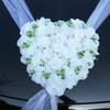 Weißes Dekoratives Künstliche Blumen Set mit Bändern für Hochzeitsauto