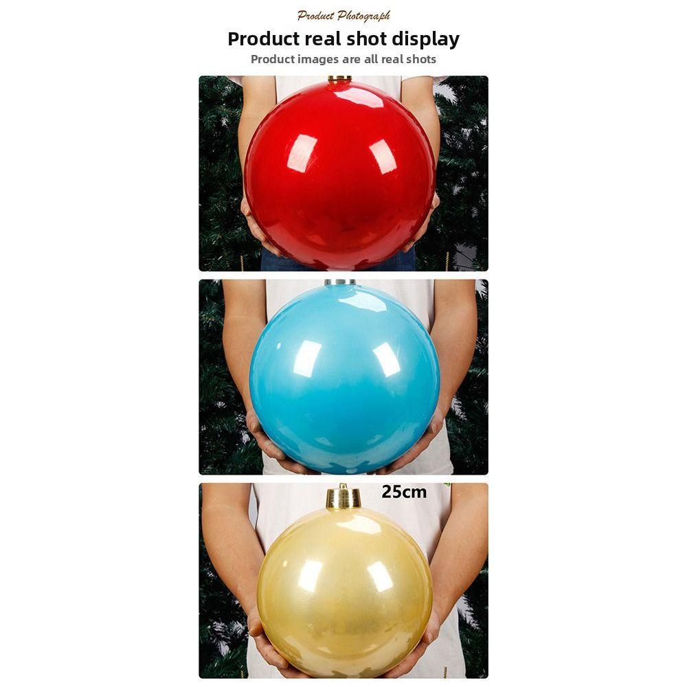 Big Plastic Pearlescent Ball Pearlescent 15CM Holiday Decorations Ball Shape Christmas Ball Shopping Mall