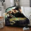 1pc Harry Potter Chamber of Secrets Flannel Blanket Soft Warm Throw for Home, Office, Travel, All-Season Cozy Bedding GiftL1176