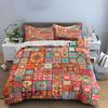 Colorful Geometric Tile Pattern Bedding Duvet Cover Set Duvet Cover Pillowcases (1 * Duvet Cover 2 * Pillowcases, without duvet insert)