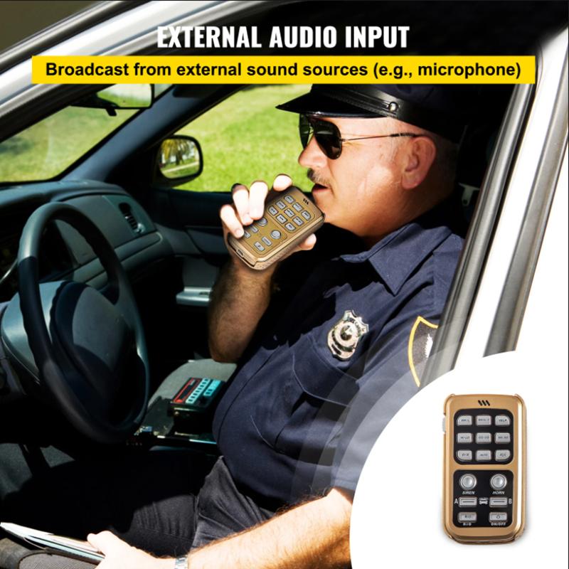 Automotive engineering vehicle alarm, car mounted loudspeaker, whistle horn, wireless multi tone remote control, sound rescue 12