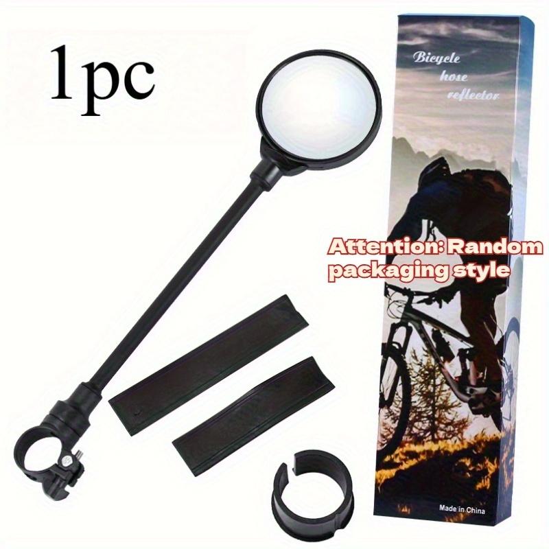 1/2pcs 360° Rotating Bike Rearview Mirror - Wide-Angle Oval ABS Mirror | Flexible Long Arm for Mountain Bikes/Electric Scooters