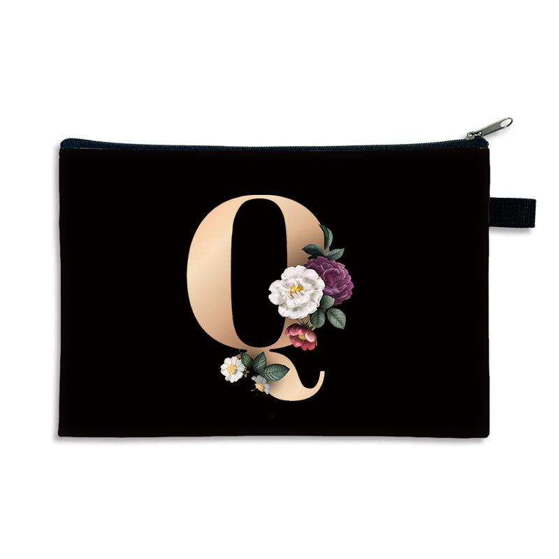 Kreativní potisk písmen malá taštička na drobné polyester zip malá taška multifunkční úložný prostor příruční peněženka