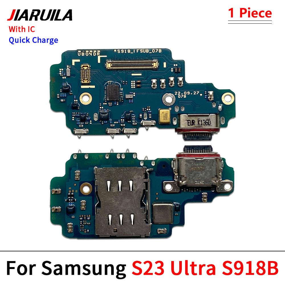 Connettore Dock Caricabatterie USB Porta di Ricarica Cavo Flessibile Microfono Per Samsung S22 S23 S24 Plus Ultra S21 Fe 5G S901B S906B S908B