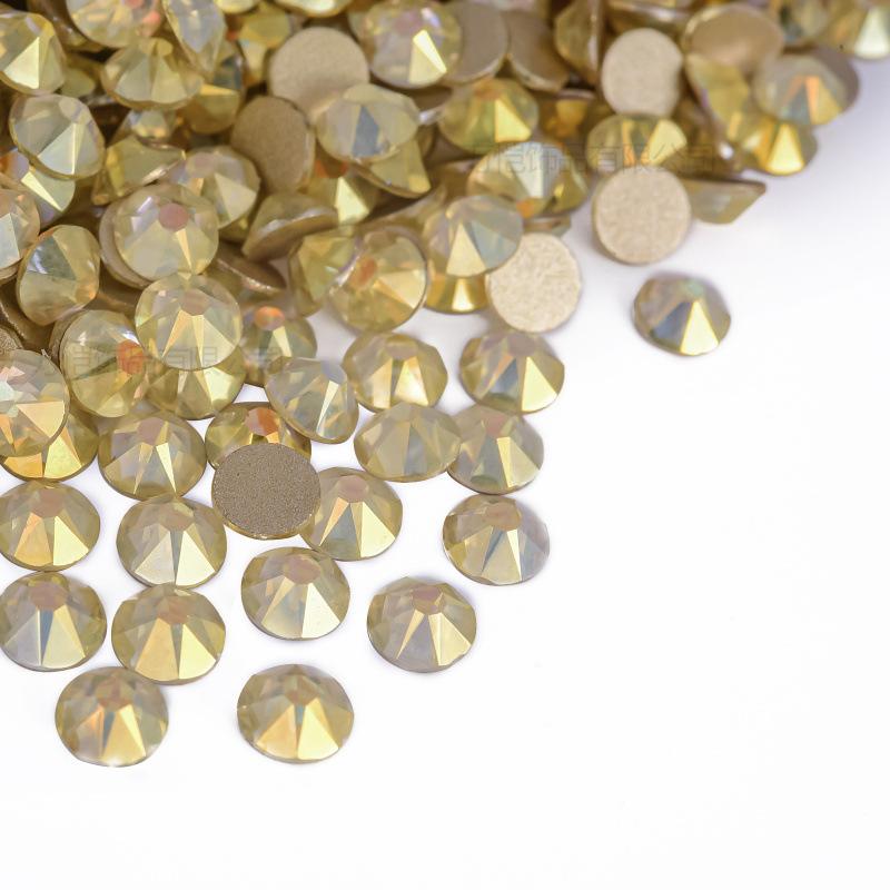 16 Cut Sides Eight Big And Eight Small Imitation Austrian Flat Bottom Drill Nail Drill Ab Color Diy Mobile Phone Case Glass Accessories Rhinestone