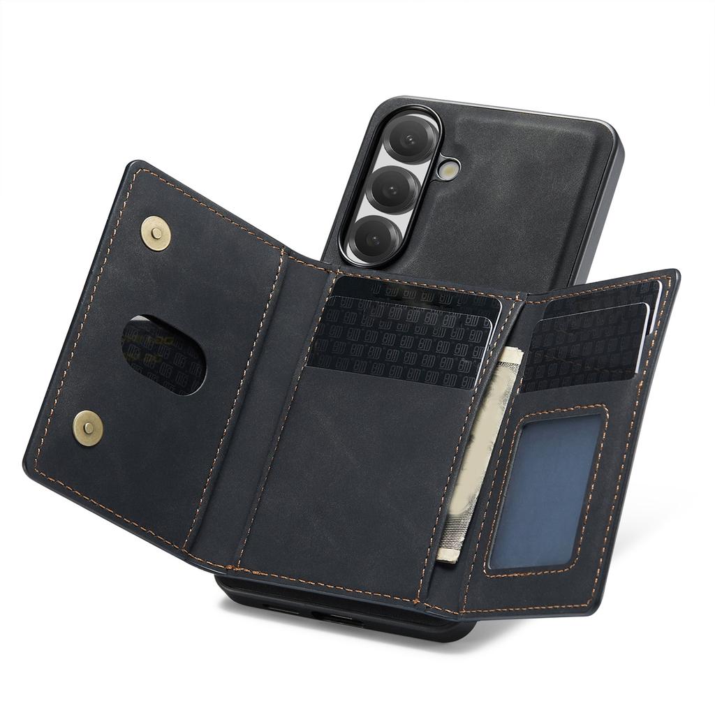 Phone Case Magnetic Detachable Wallet Card Holder Stand Cover Fit for Samsung S26 Series