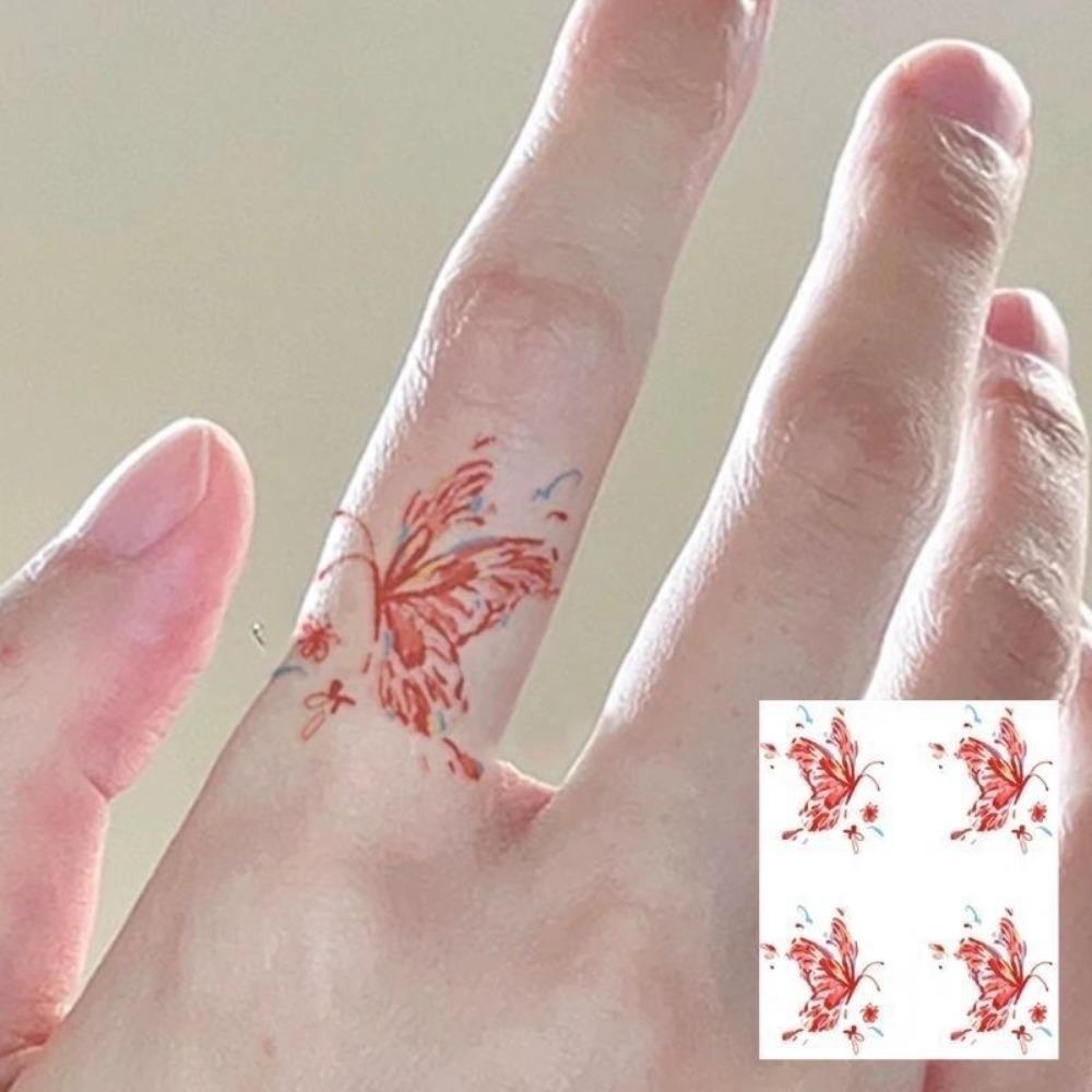 15Pcs Waterproof Temporary Tattoo Stickers Set Mini Finger Fake Tattoo for Women Girl Body Art