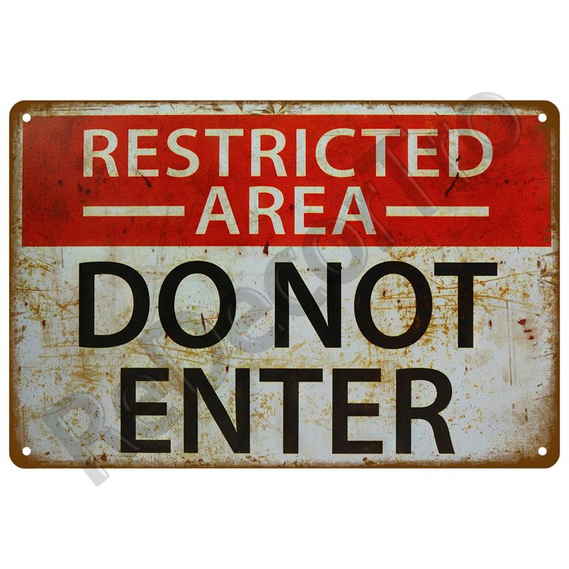 Caution Warning Metal Sign For Safety Signs Danger Beware Tin Sign Plate Home Wall Decor Vintage Plaque Home Art Painting Poster