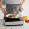 BBQ Food Clip Non-slip Stainless Steel Barbecue Bread Clip Silicone High Temperature Grill Tong Dining Bar Kitchen Accessories