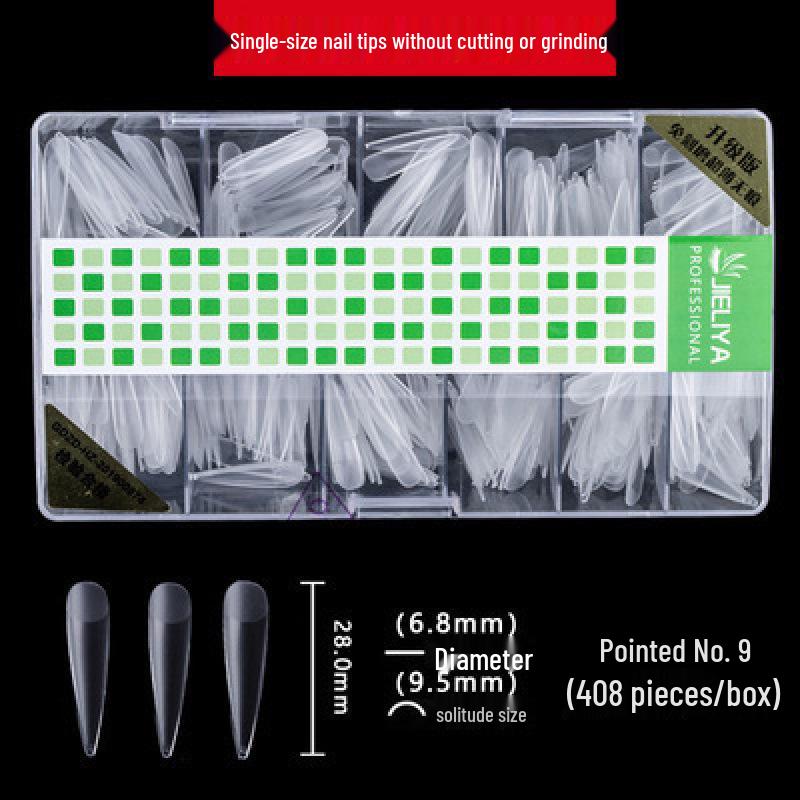 Single Number Frosted Ultra-Thin Nail Tips - Small Size, Traceless, Refillable, Half/Full Stick, Free Carving.