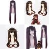 Genshin Impact Hutao Cosplay Wig With Natural Scalp For Adult And Kids Halloween Carnival Comic Con Props
