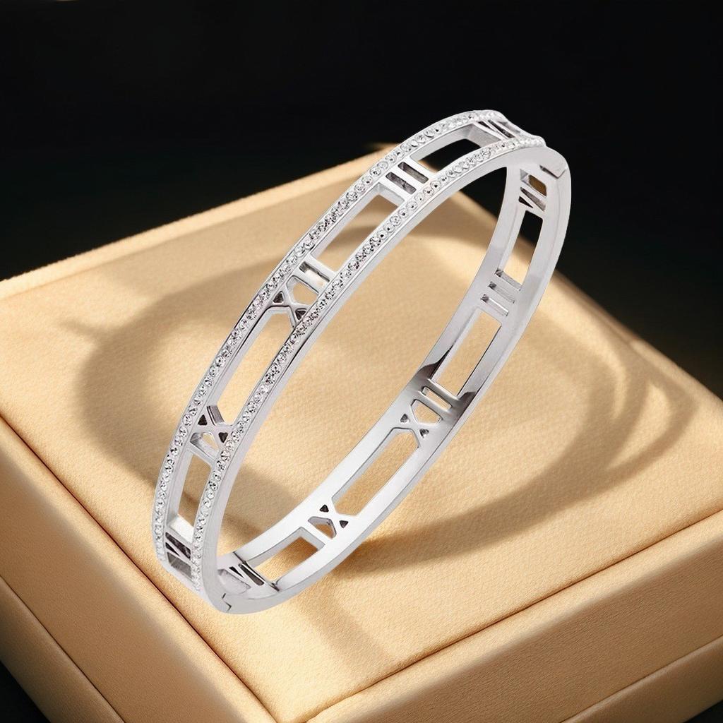 Bracelet Girls Niche Titanium Steel Jewelry Premium Sense Ins Wind Nail Opening Jewelry