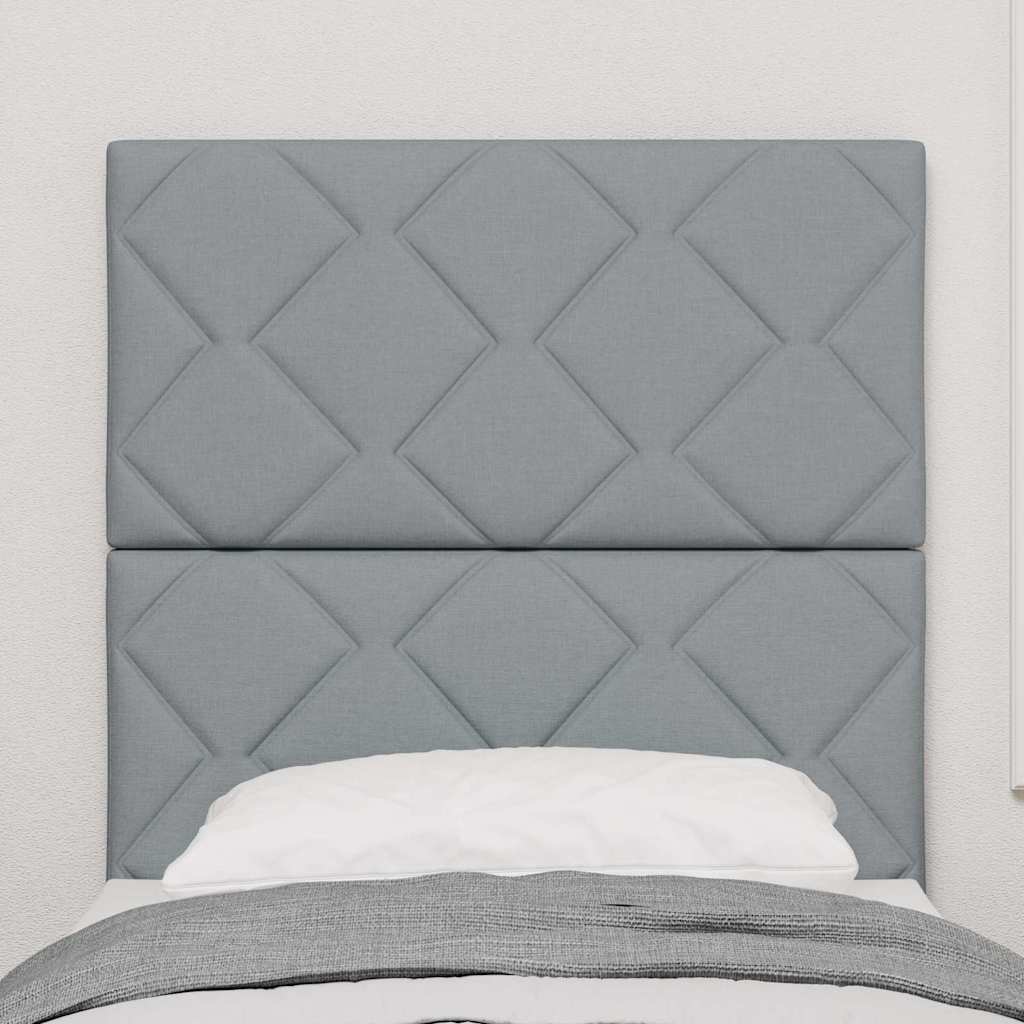 Headboard Light Grey 80 cm Fabric