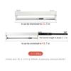Heavy Duty Pull-Out Closet Valet Rod Adjustable Wardrobe Clothing Rail Top Mount Wardrobe Hanger Rack Bar Ball Bearing Slide