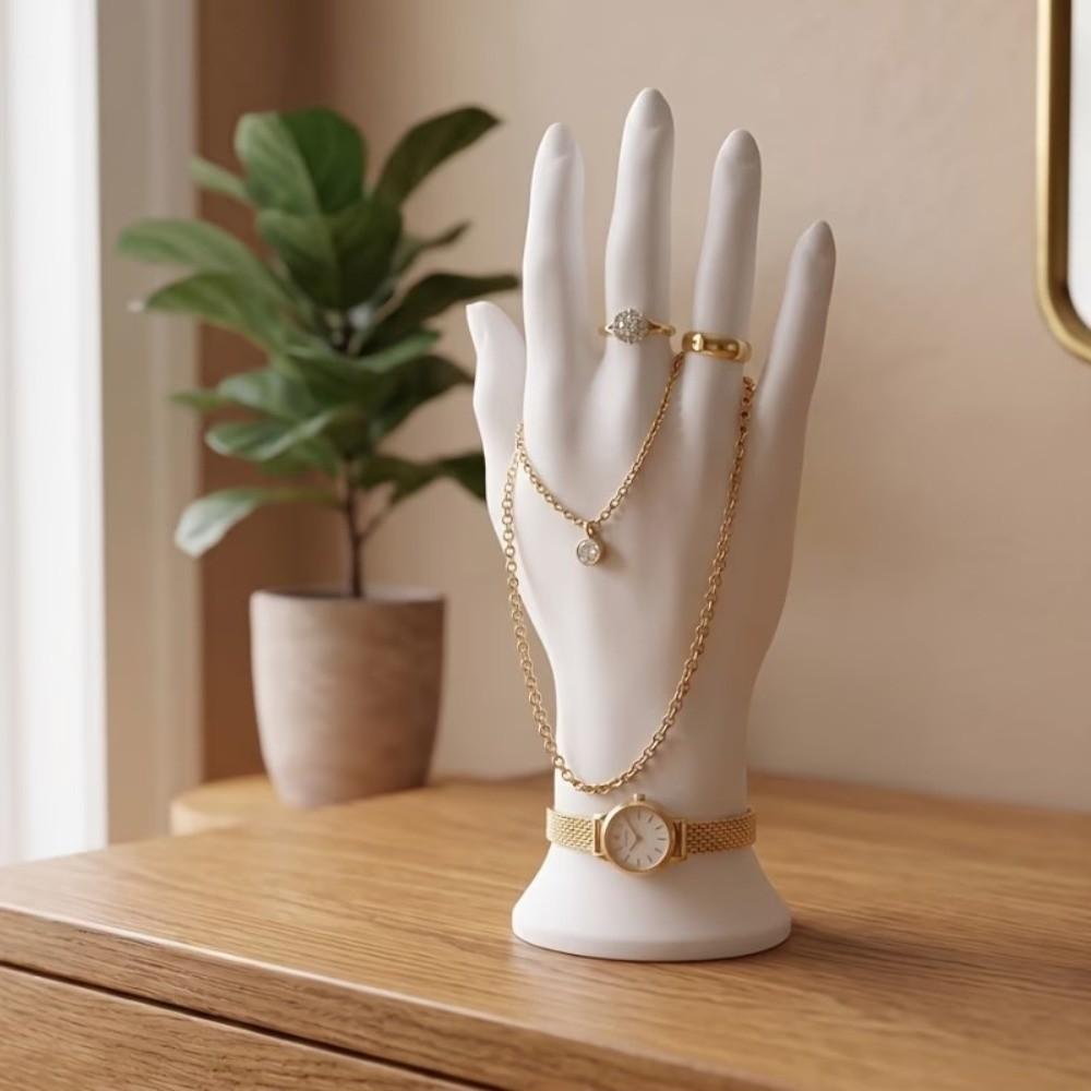 3D Printed Mannequin Hand Model Elegant Ring Organizer Jewelry Display Hand Model Home Use