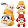Dog Jumpsuit Winter Hooded Jumpsuit Waterproof Windproof Pet Four-Leg Jacket with Coat Ears Cute Puppy Padded Warm Hoodie for Small Dogs Clothing