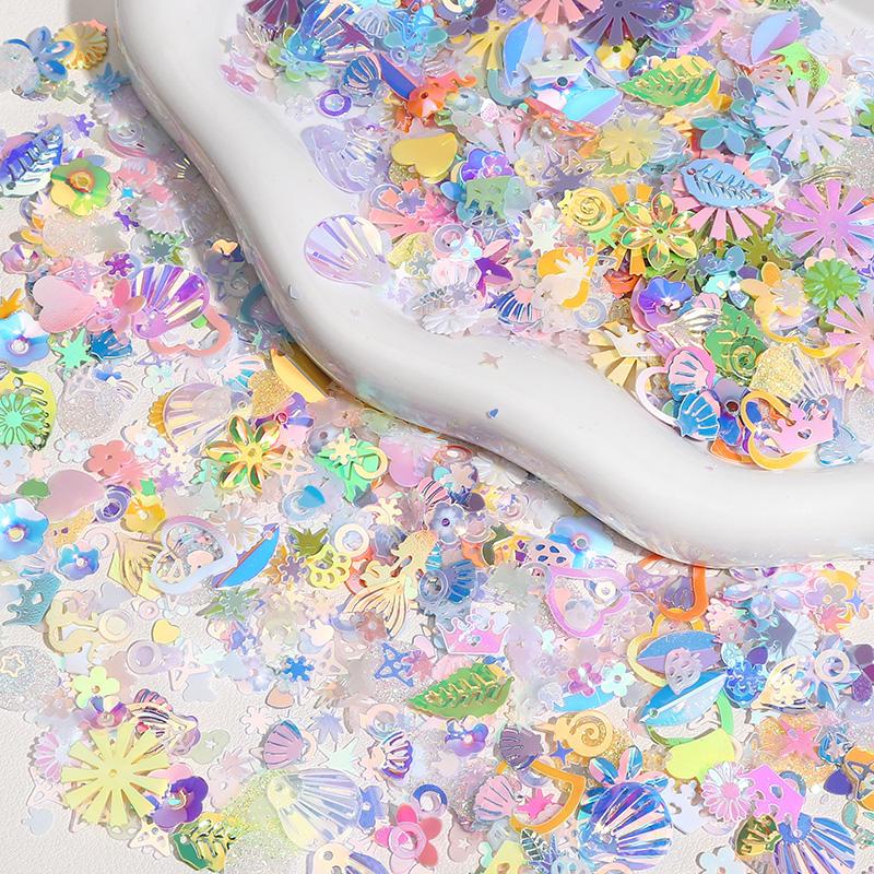 10G Glitter Sequin 1-16mm Pvc Flat Loose Sequins Women DIY Accessory Sewing Wedding Crafts Garment Decoration