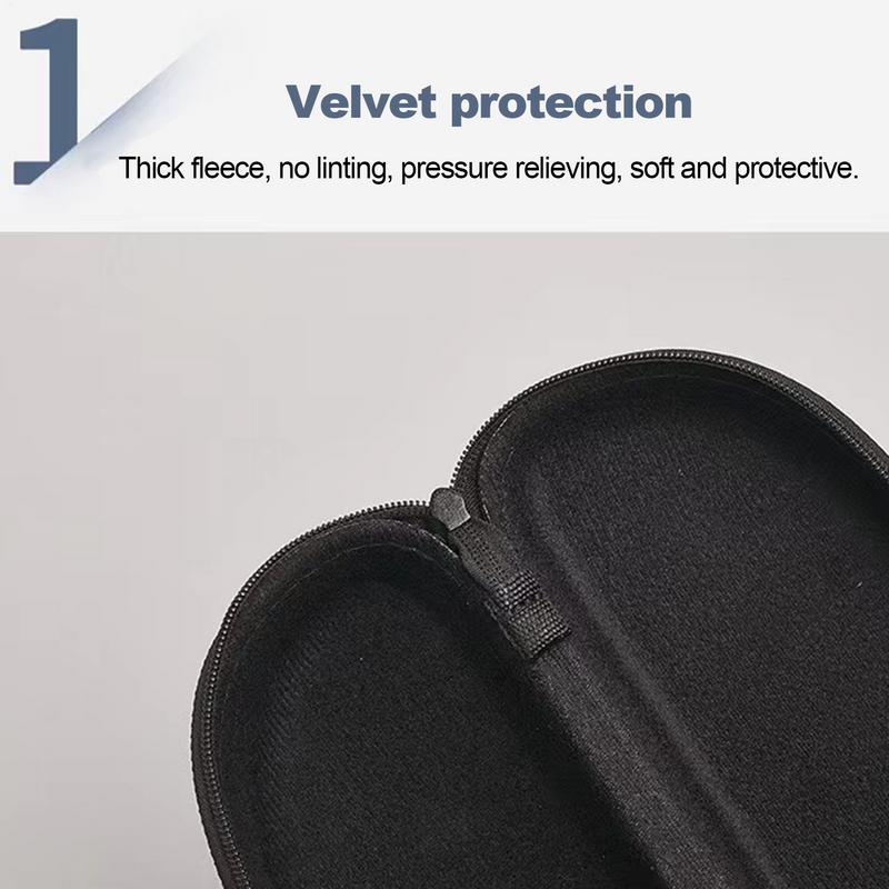 Portable EVA Glasses Case with Carabiner Hook Colorful Sunglasses Hard Case Zipper Eyeglasses Protector Box Holder