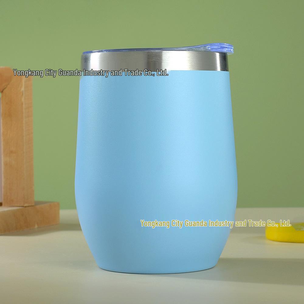 12oz Isolierter Eierschalenbecher | doppelwandiger Edelstahl Rotwein-Tumbler